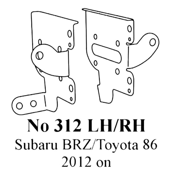 Subaru Brz /  Toyota 86 Gt Brackets