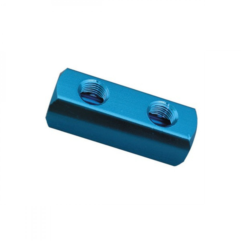 1/4in UNIVERSAL AIR LINE 2-WAY MANIFOLD BLOCK- FML