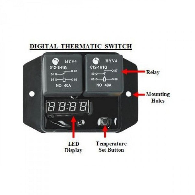 DAVIES CRAIG DIGITAL THERMATIC® FAN SWITCH (12V & 24V) (0444)