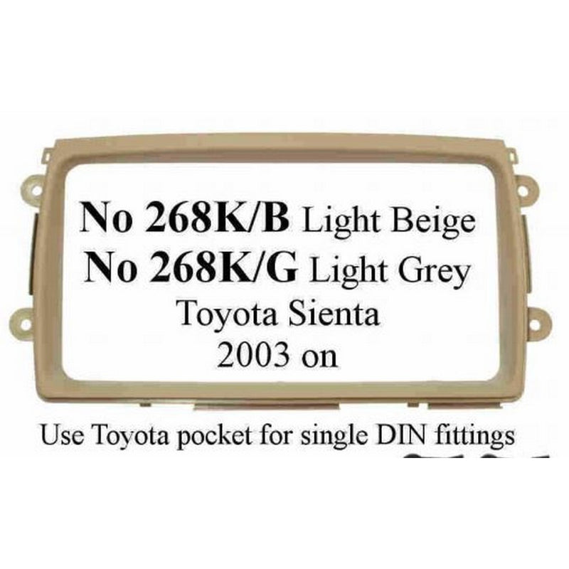 Toyota Sienta 2003 On (Light Grey) Fascia