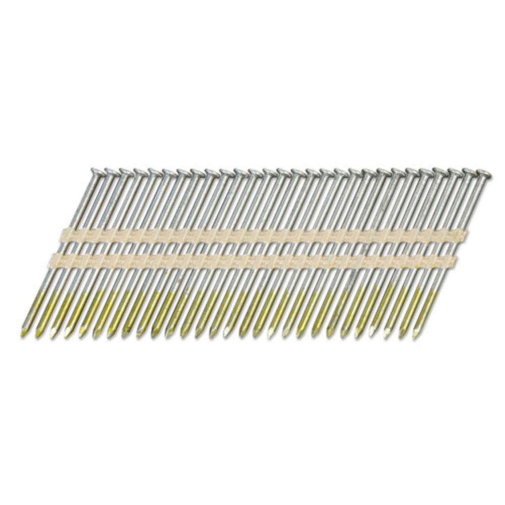 HiKOKI 3.1x90mm 21° Ring Bright Plastic Collated Full Round Head Nails - 2500Pcs