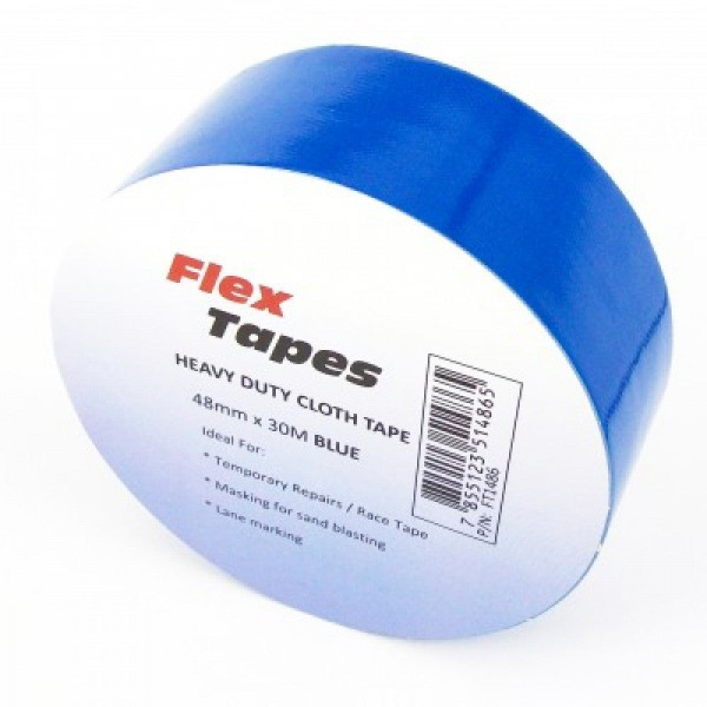 2 Pack Blue Cloth Tape 48mm x 30M