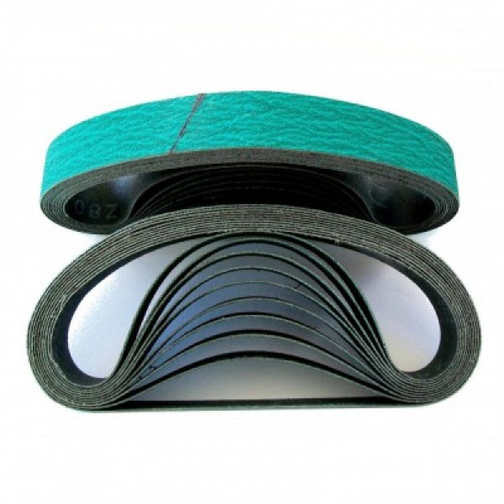 10 Pack Linishing Belt Zirconia 50 x 1220 80 Grit