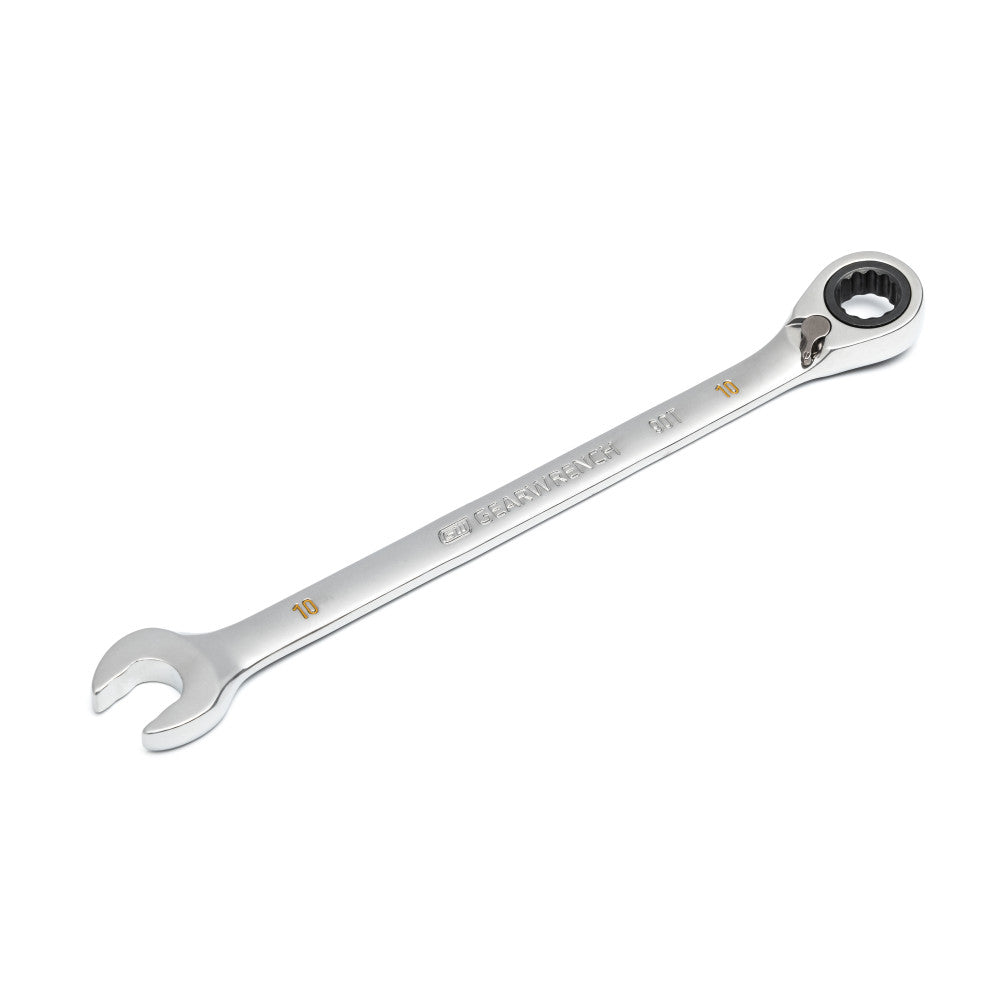 10mm 90-Tooth 12 Point Reversible Ratcheting Wrench