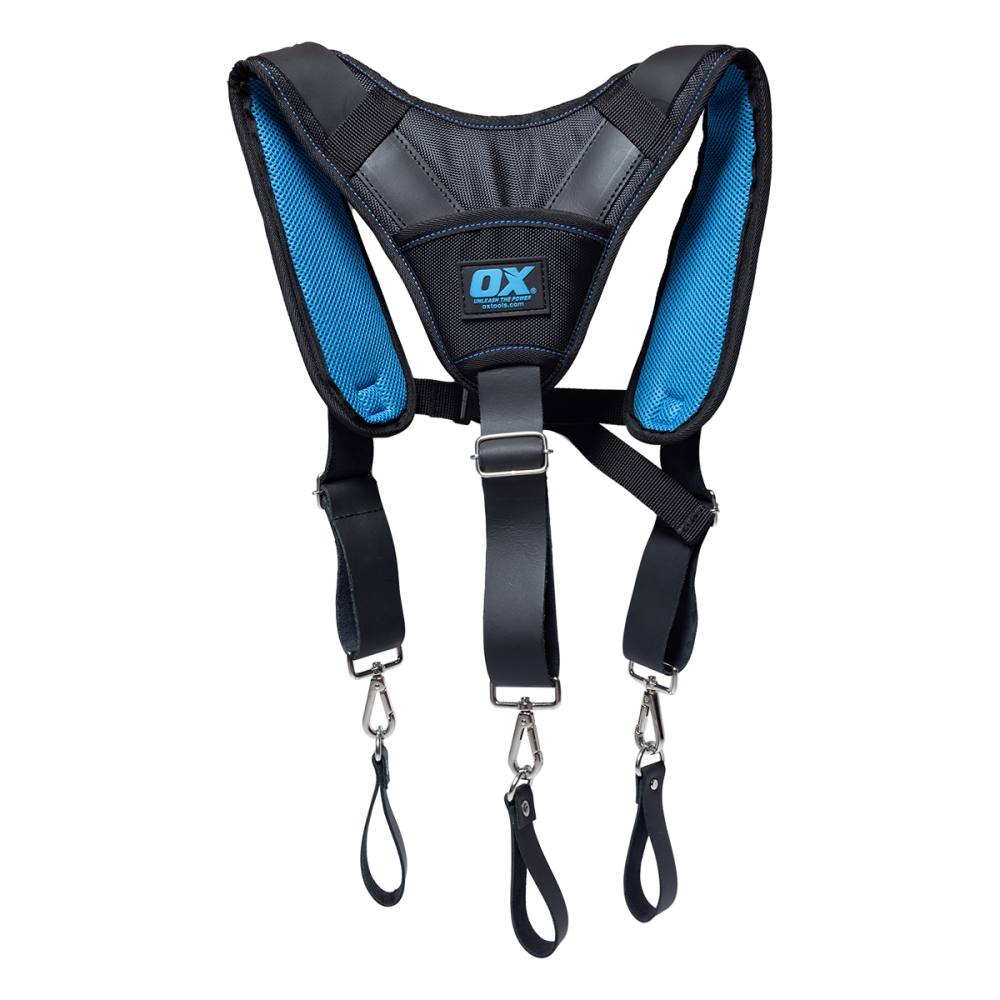 OX Trade Padded Nylon/Leather Suspenders