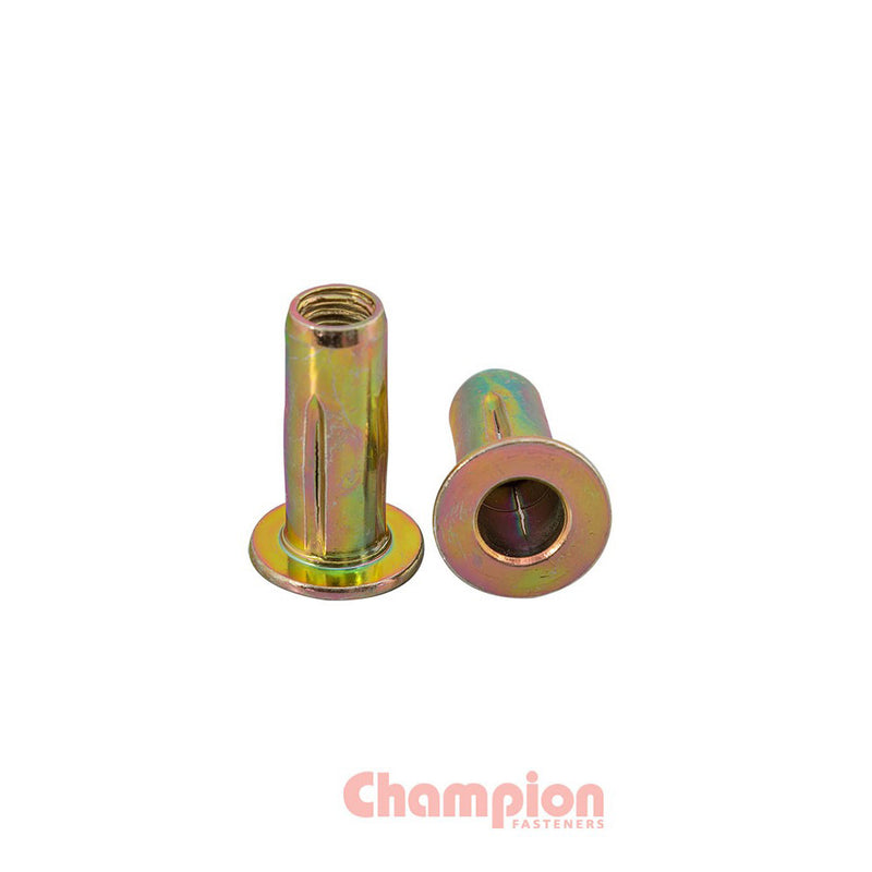 Champion Steel Cross Rivet Nuts - M8