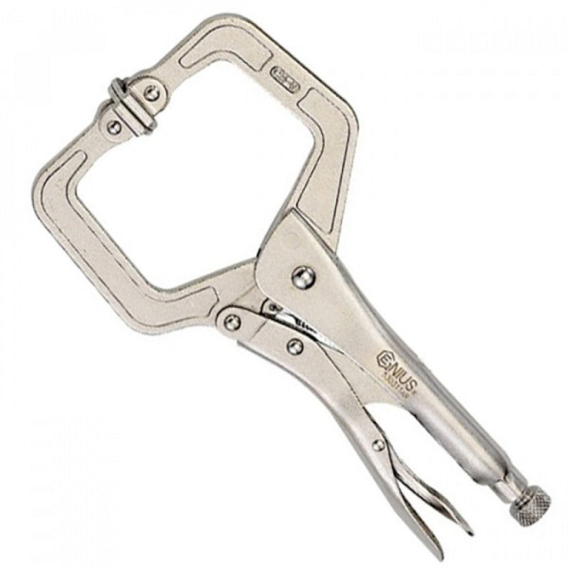 Genius 18" Locking "C" Clamp Pliers With Swivel Pad