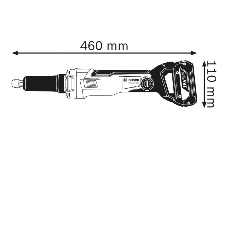 BOSCH 18V Straight Grinder GGS 18V-23 LC Bare Tool 0615990L72