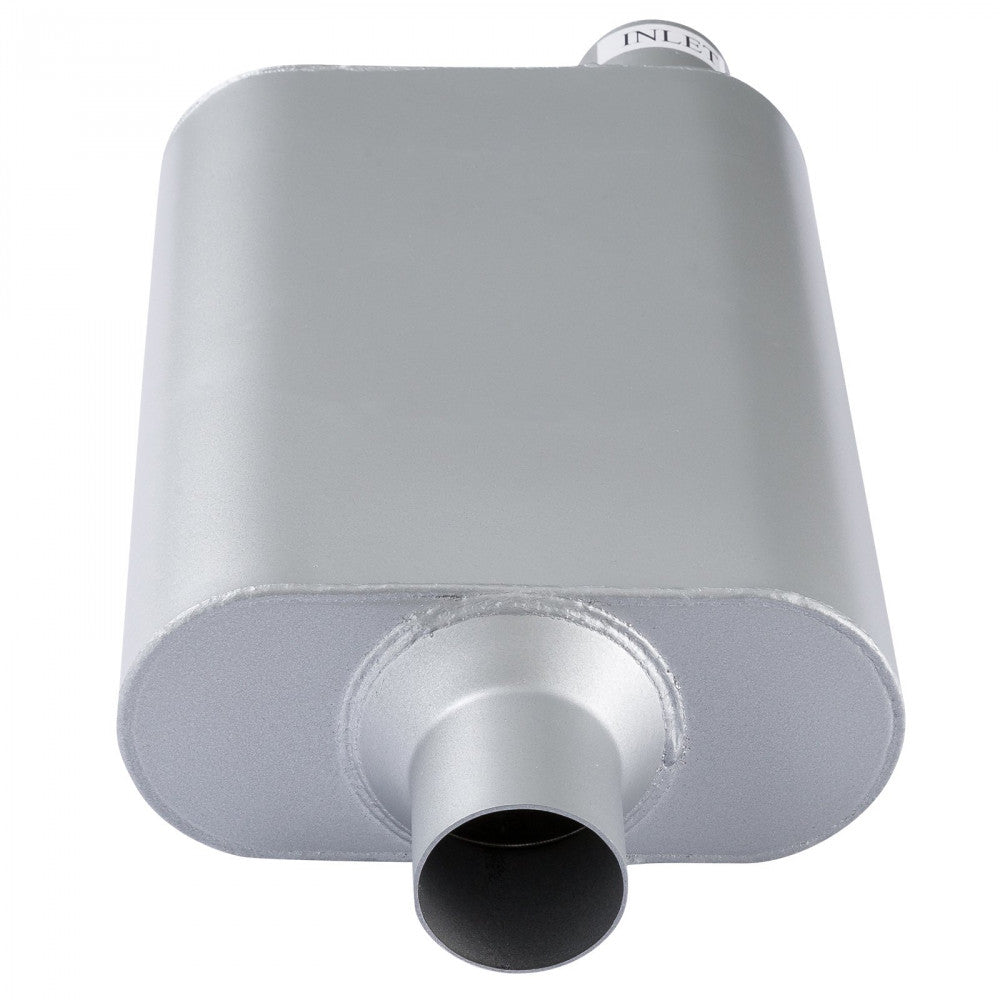 AFTERBURNER Universal Two Chamber 2.25 Offset In/2.25 CentreOut Muffler#ABE42441