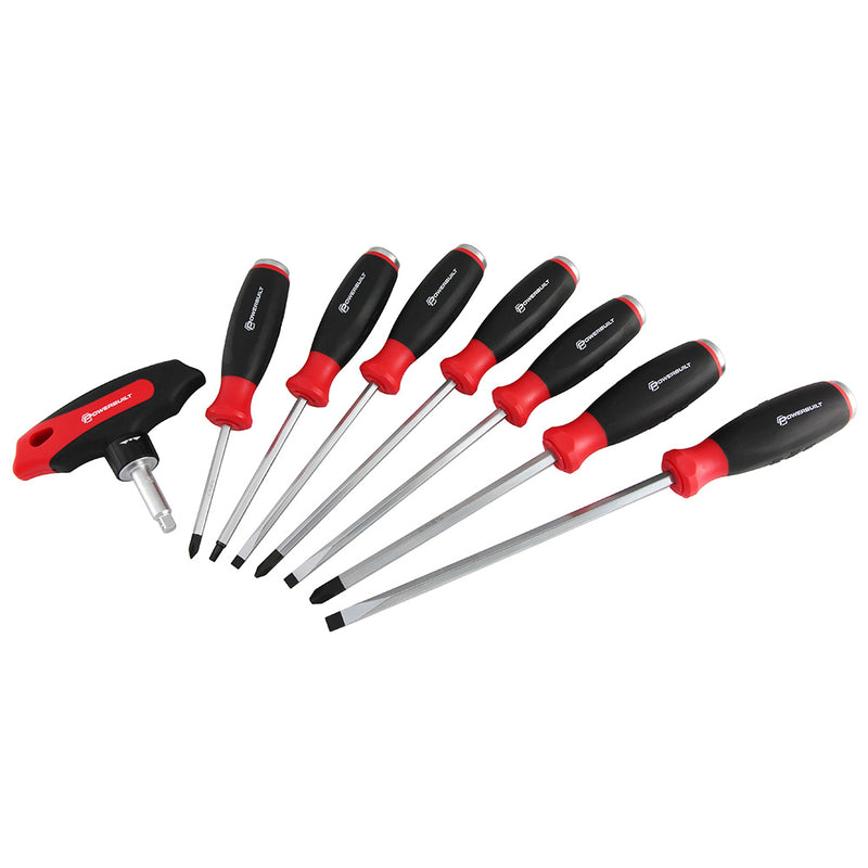 Powerbuilt 8pc Go Through Screwdriver Set