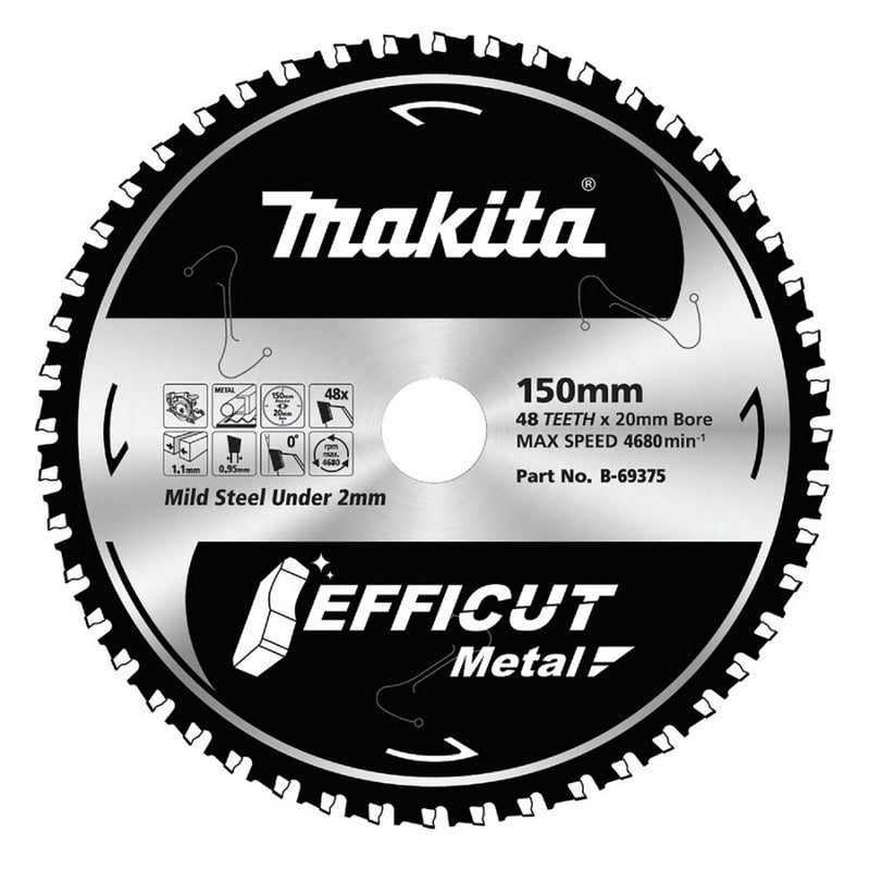 Makita Efficut Saw Blade Metal Stainless 150mm x 48T