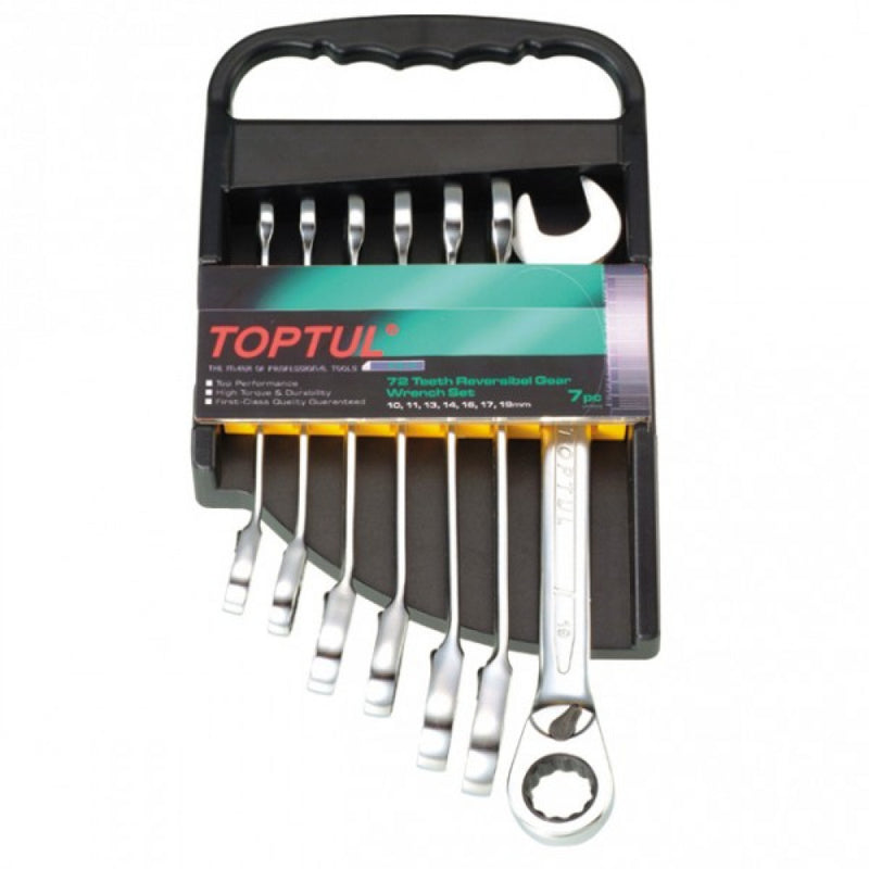 Toptul ROE Ratchet Wrench  Set 7 Piece Metric