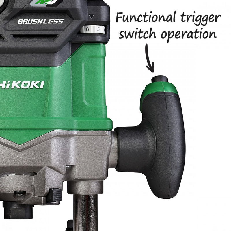 HiKOKI 36V Brushless 1/2" Plunge Router - M3612DA(G4Z)