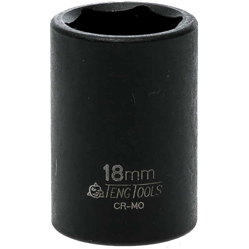 Teng 1/2in Dr. Impact Socket 18mm Ansi