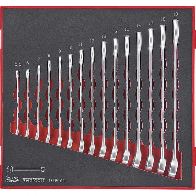 15Pc Roe Combination Spanner Set 5.5-19mm