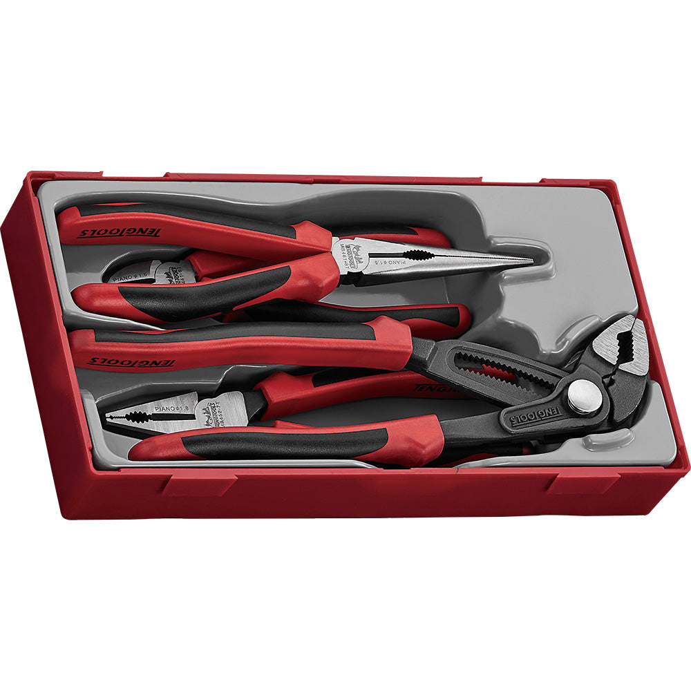 Teng 4Pc Plier Set Tpr Grip Q Tt1