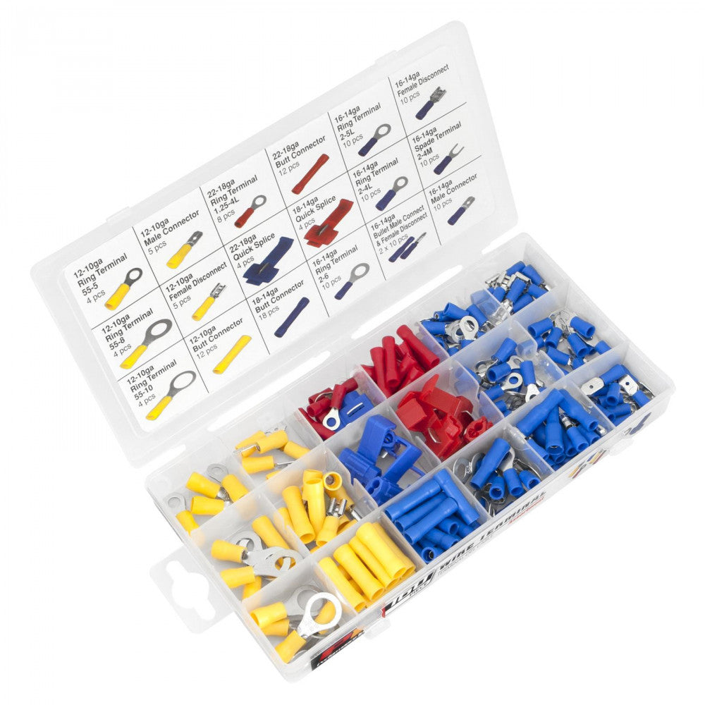 Performance Tool 160 Piece Wire Terminals Solderless Assorted Pack#FW5213