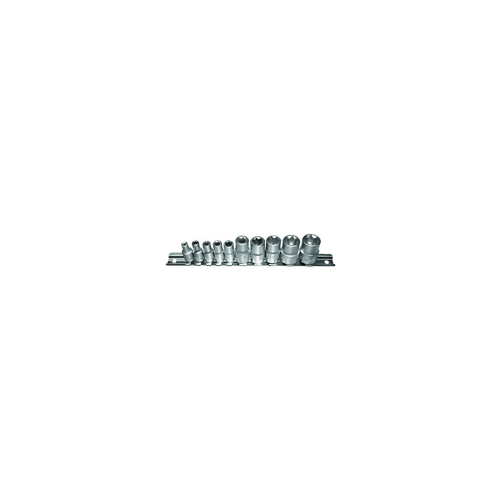 T&E Tools 10pc Female Torx Socket Set