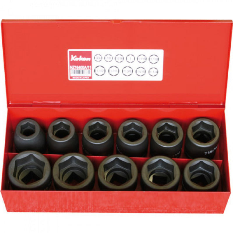 Koken - 3/4" Dr Impact Socket Set - 11pc