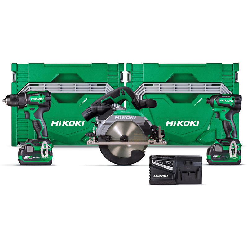 HiKOKI 18V Brushless Drill, Driver & Circular Saw Kit - KC18DE(GCZ)