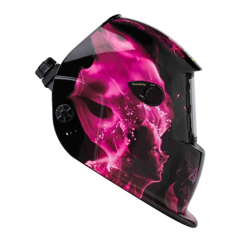 Cigweld WeldSkill Auto Darkening Helmet, Pink Lady – 454366