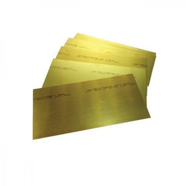 Brass Shim .010" (.254mm) 6"x18" Sheet