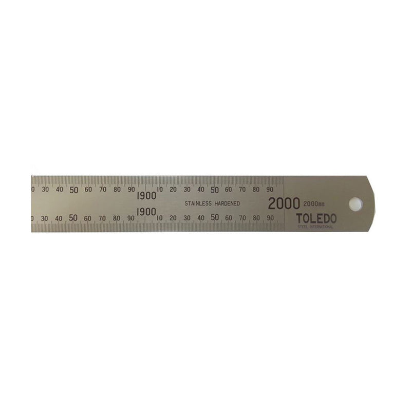 Toledo Rule Stainless Steel 2M/78" x 1mm / 1/16" Graduations