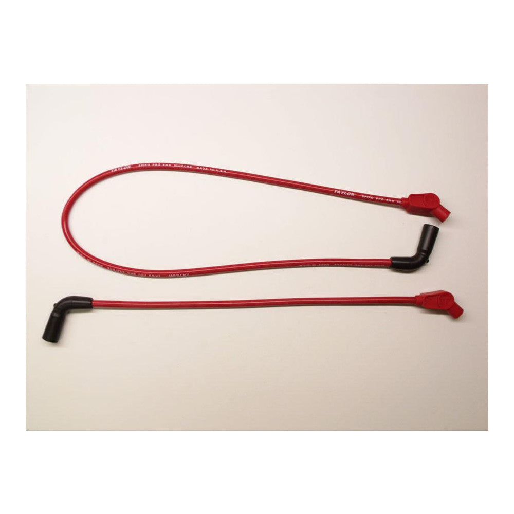 Taylor Spiro Pro Lead Set 8mm Harley Motorcycle (Red) 135 Degree#10236