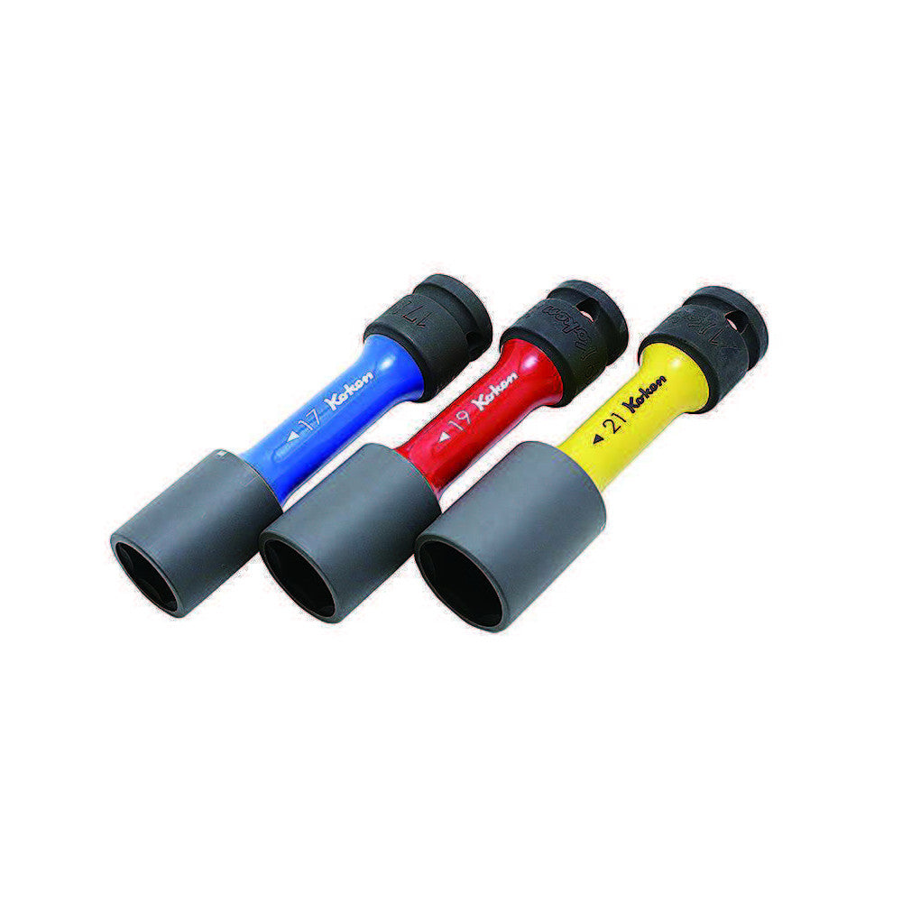 Koken 1/2"Dr Impact Wheel Nut Socket Set - 3pc