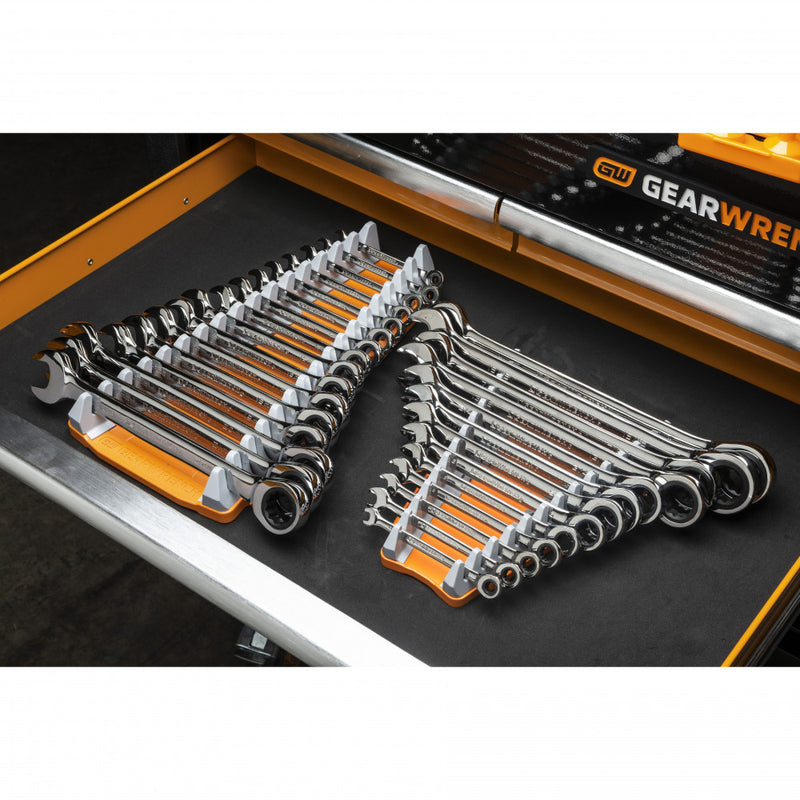 GearWrench 2 Pc. 16 Slot Reversible Wrench Rack