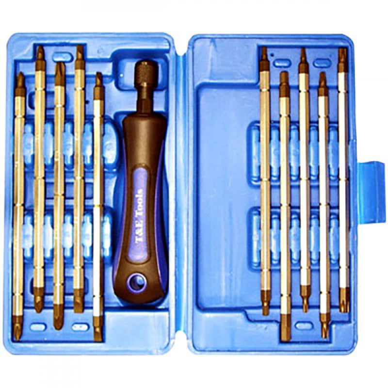 T&E Tools 20-In-1 Combination Screwdriver Set