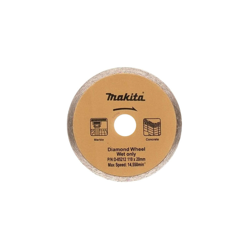 Makita Diamond Circular Saw Blade 110x20 Continuous Rim