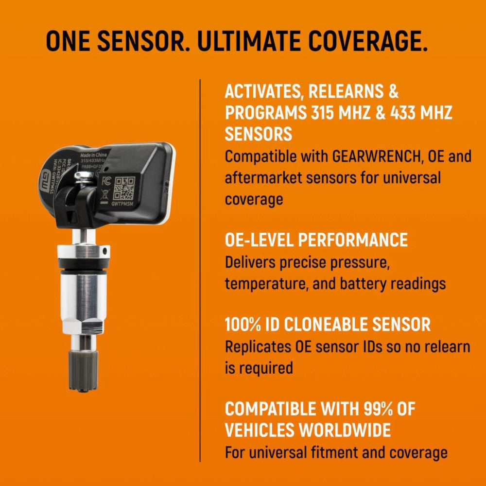 GEARWRENCH 4Pc Metal TPMS Sensor