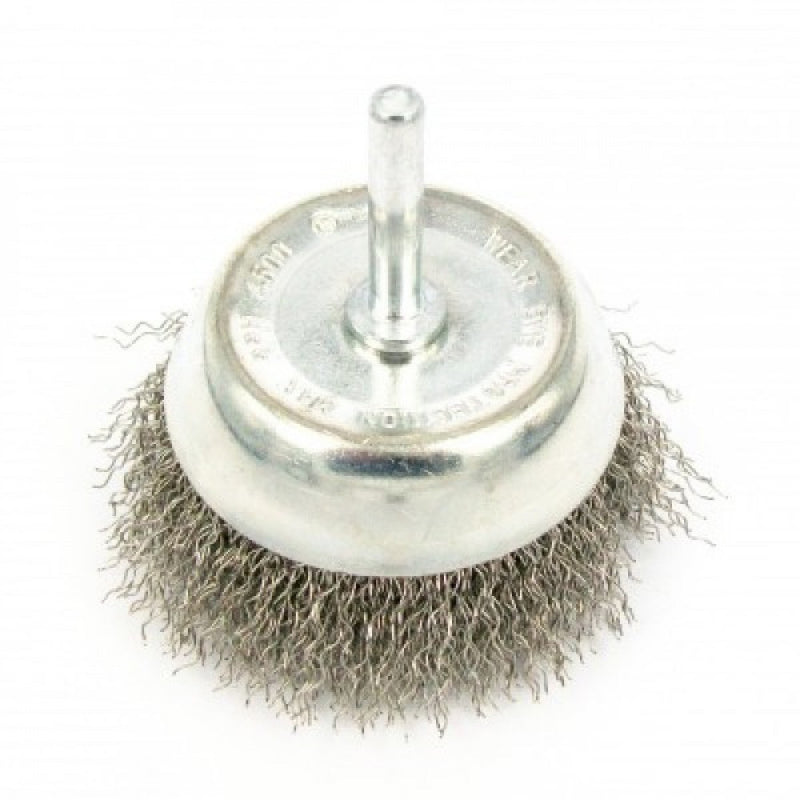 2 Pack 75mm Spindle Mounted Wire Cup Wheel
