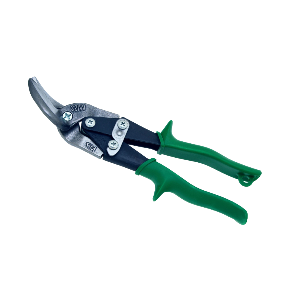 Crescent Snips Aviation Offset Right Cut Green Grips