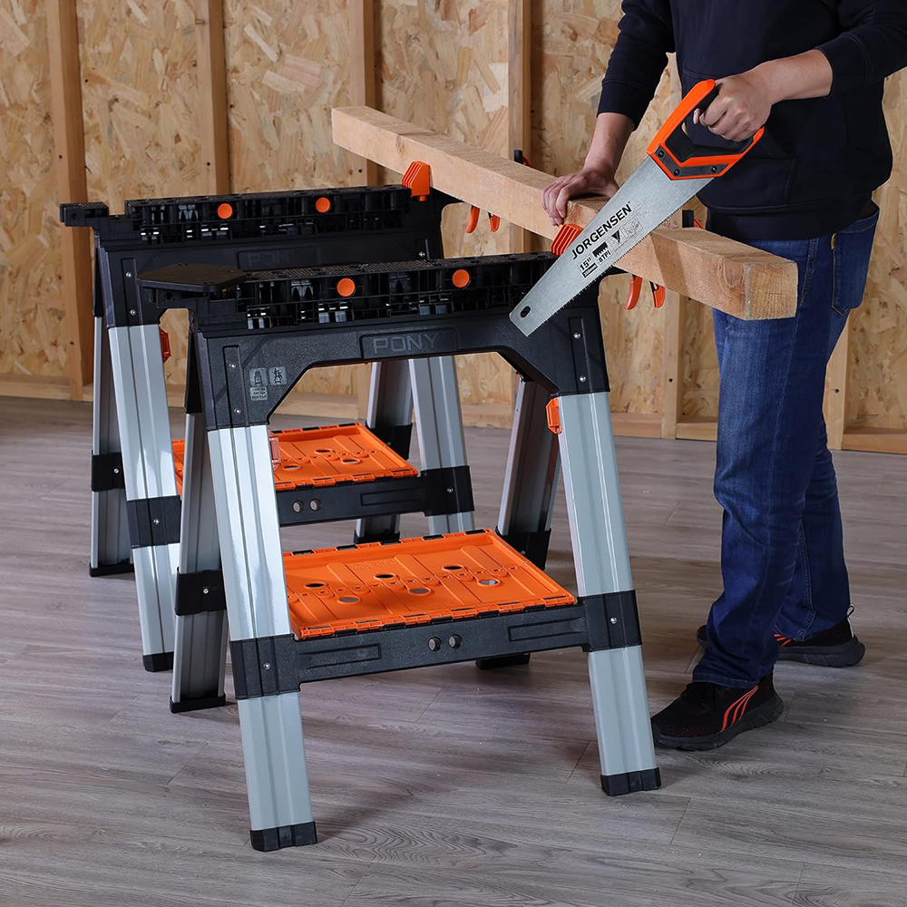 Clamping Sawhorse Set - 2 Piece