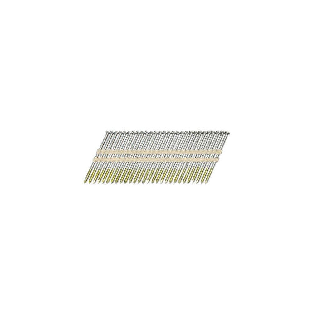 Nails Full Round Head 3.1X90mm 21° Ring Bright Plastic Collated (2500 Pcs)