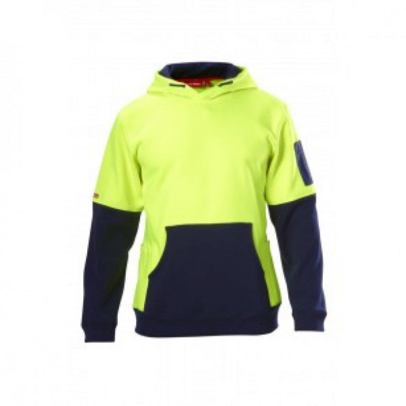 Hard Yakka Hi-Visibility Two Tone Fleece Hoodie