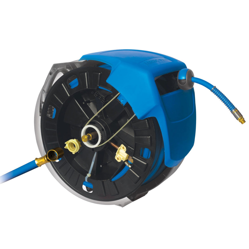 Jamec Air Hose Reel - Retractable 10mm (3/8")  30 Mtr  Heavy Duty Hybrid Hose