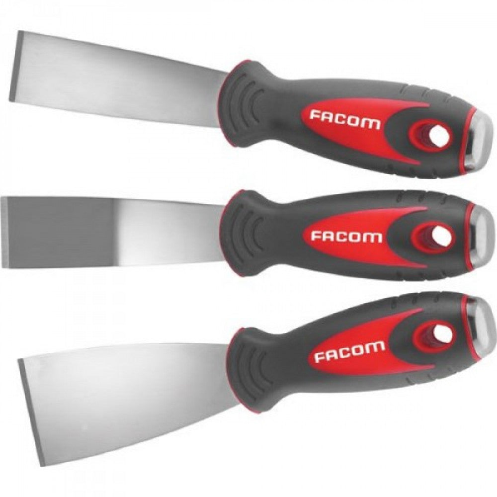 Facom 235.J1 Set Of 3 Stainless Steel Scrapers