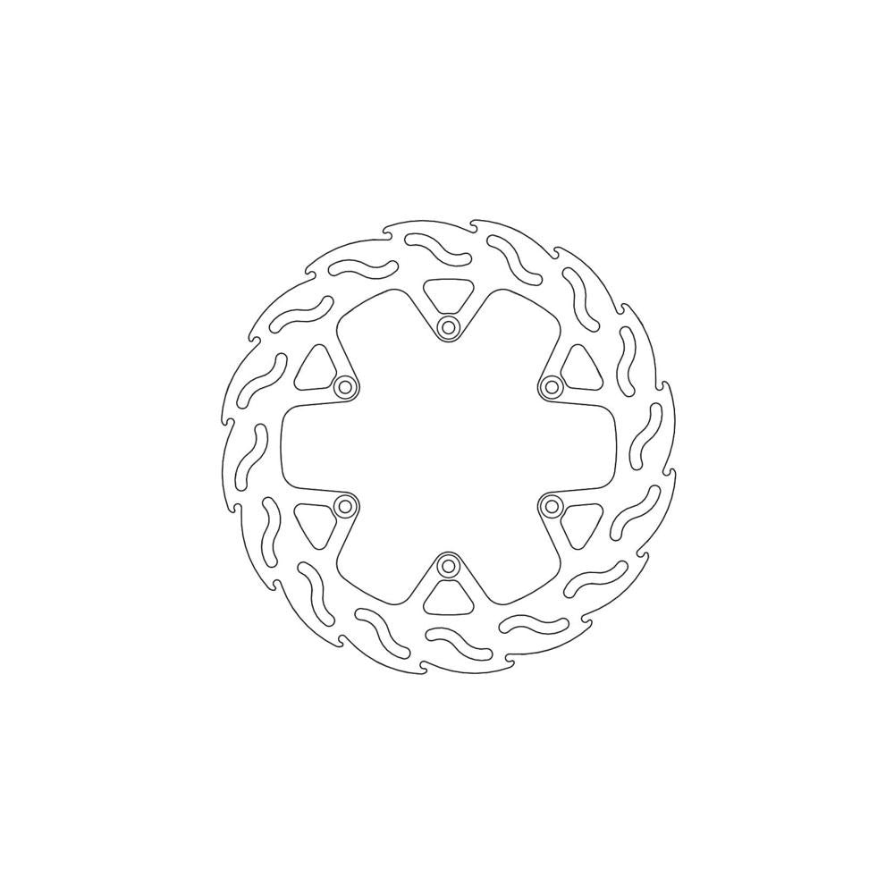 Rear Brake Disc Moto Master Flame Yamaha Yz250F Yz450Fx 2021 Yz450F 20-21