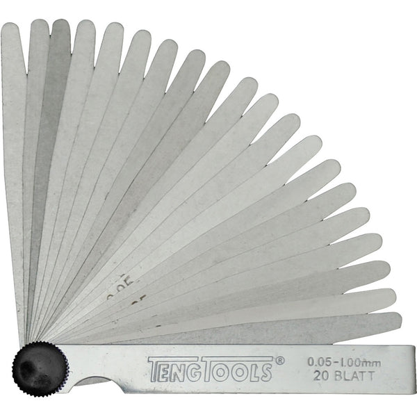 Teng 20 Blade Feeler Gauge 0.05-1.00 x 100mm