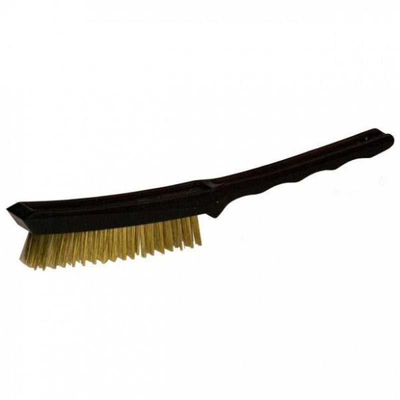 4 Row Brass Scratch Brush Plastic Handle GM5008