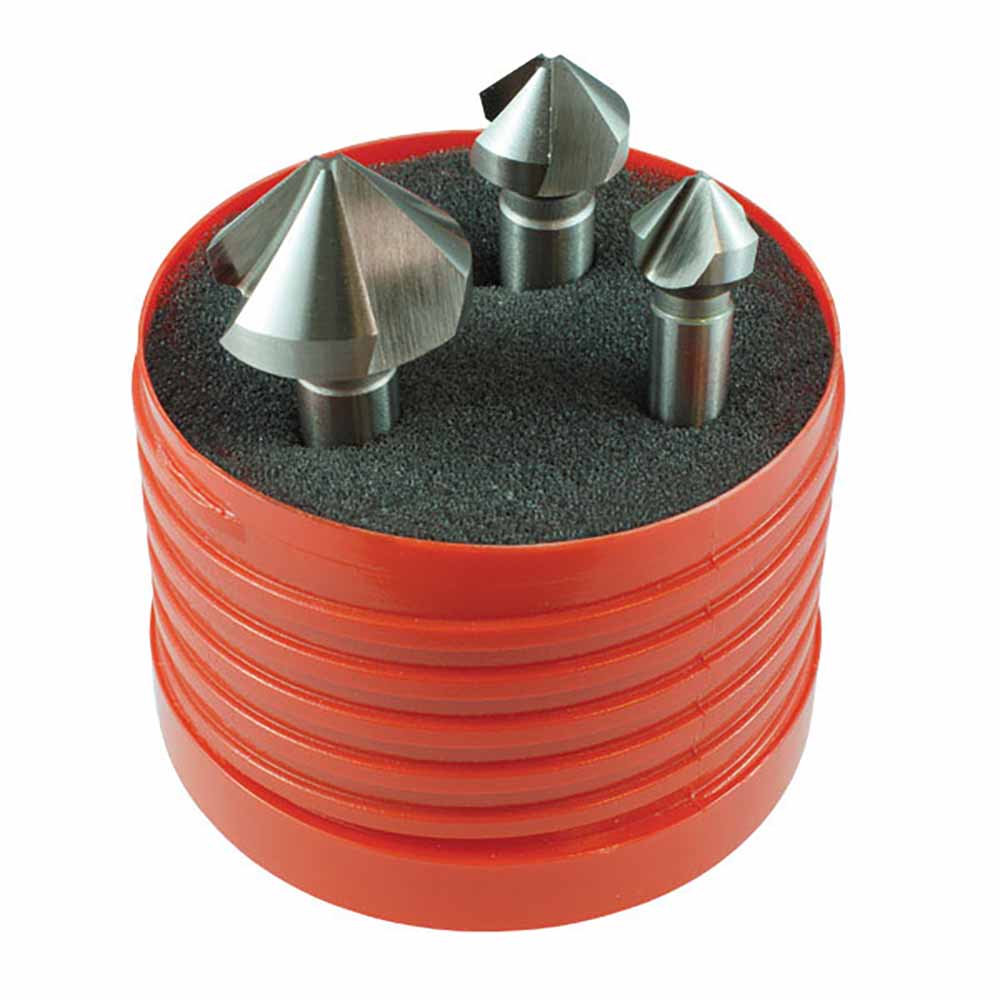 Holemaker 3Pc 3-Flute 90Deg Countersink Set 10.4/1