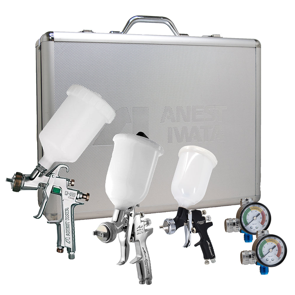 Iwata Gravity Spraygun Kit + Case Includes W400/Az3/Az4/Dr5