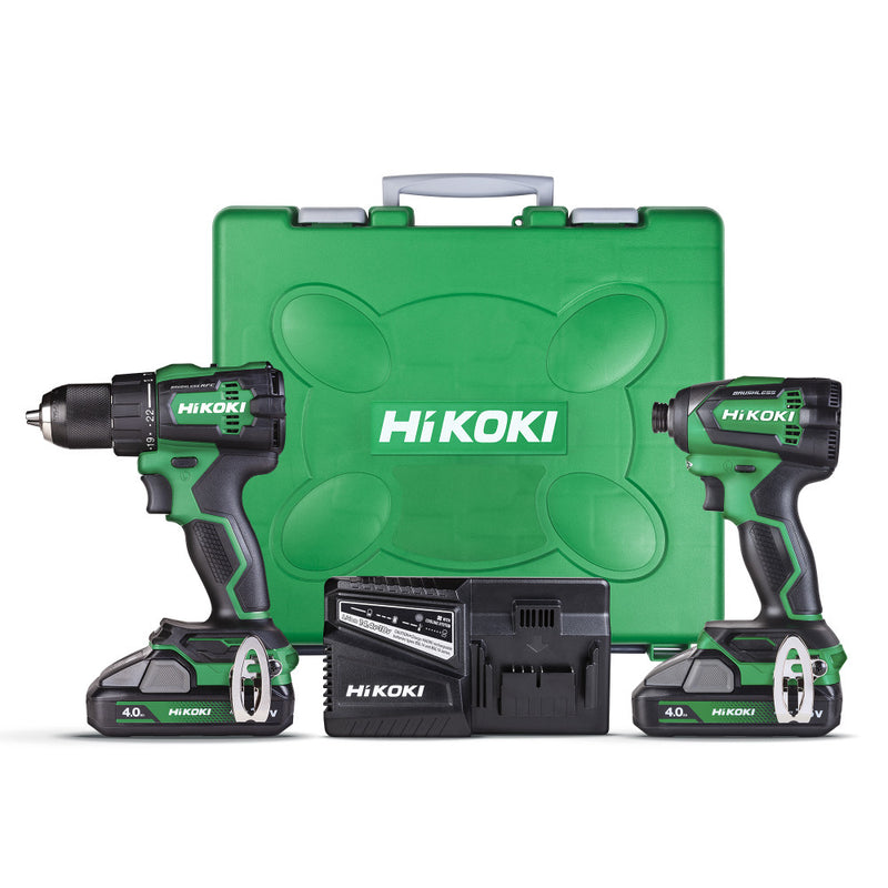 HiKOKI 18V Brushless Impact Drill & Impact Driver Kit