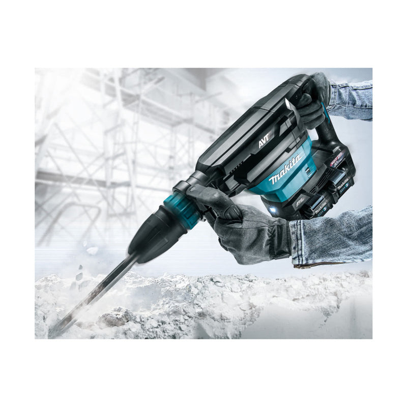 MAKITA 80Vmax (40Vx2) XGT Brushless AWS* Demolition Hammer - SDS-Max - KIT