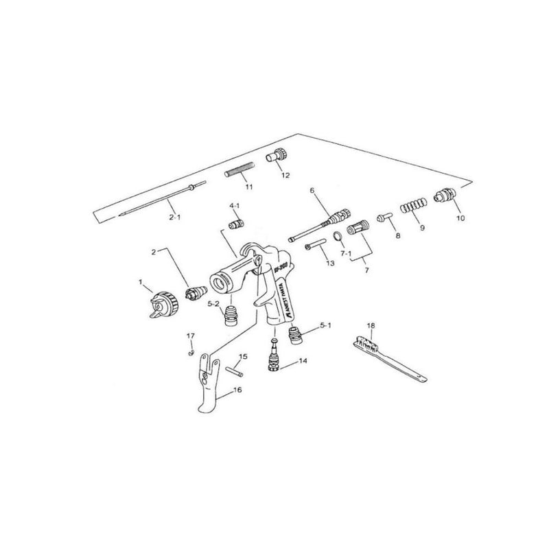 Iwata Needle/Nozzle Set 1.2mm For Wa200