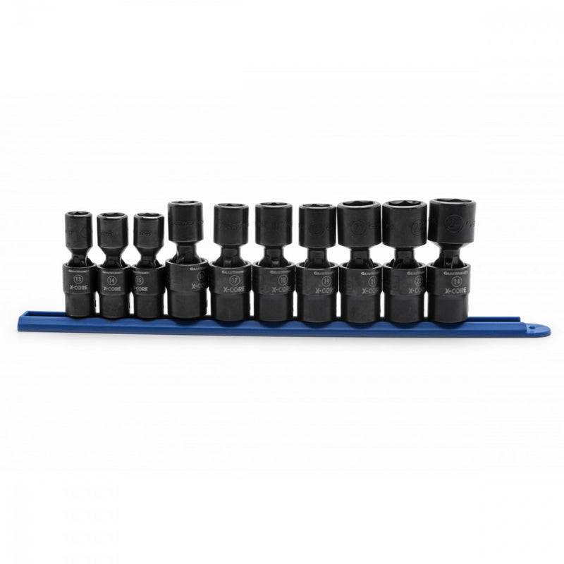 1/2" Drive 6 Point Standard X-Core™ Pinless Universal Impact Metric Socket Set