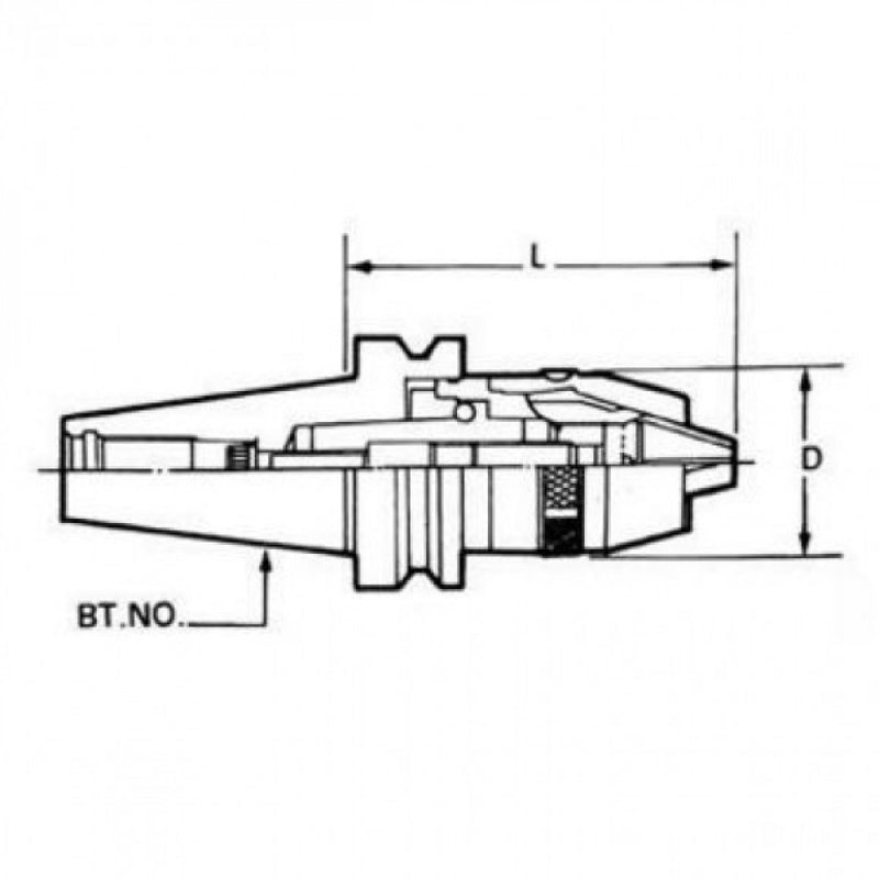 BT30 Integral 13mm Keyless Chuck
